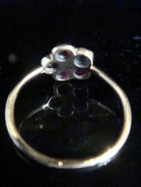 Image 4 of VICTORIAN 15ct REGARD cluster diamond emerald amethyst ruby garnet cluster