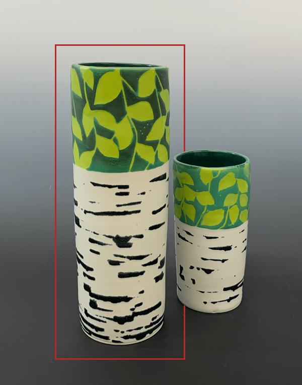 Image of Birch Tree Vase (10" height)