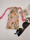 Funda para gafas DIENTE DE LEÓN SOBRE ROSA