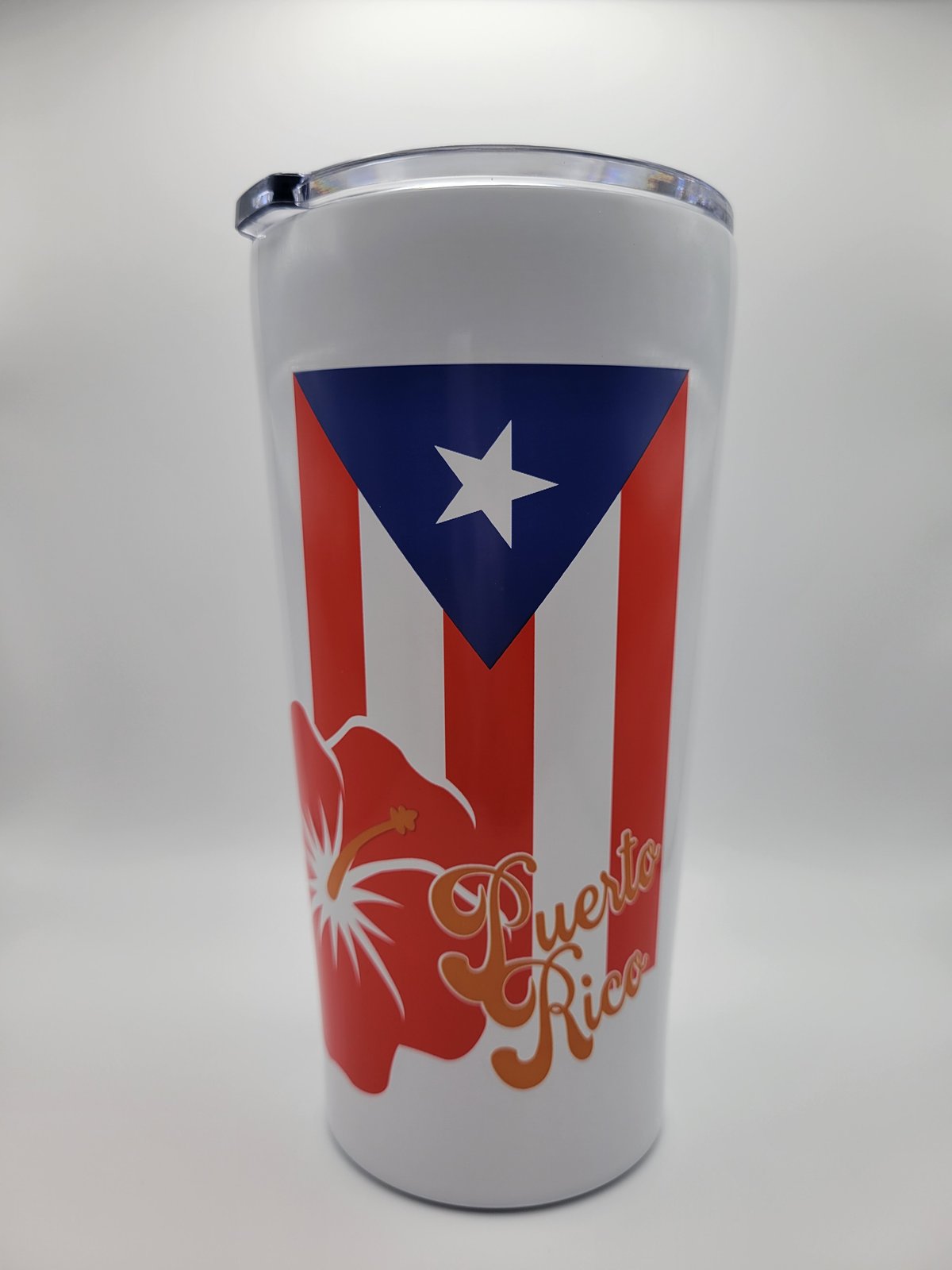 32oz Stainless Tumbler with Custom Cerakote Ripped Flag Design