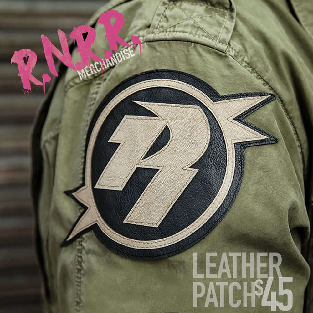 Image of Custom Leather R Bolt Patches