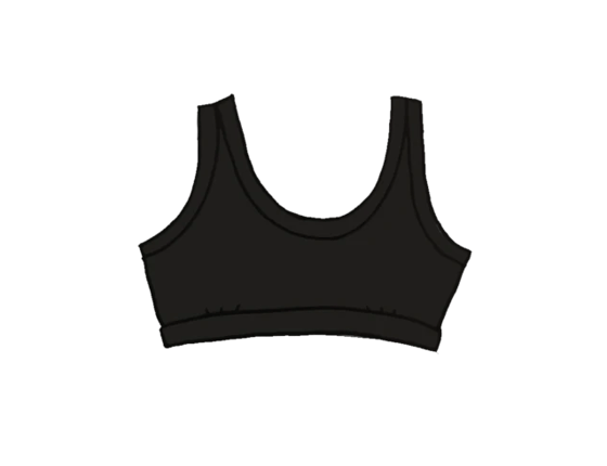 Image of Solid Black Bralette