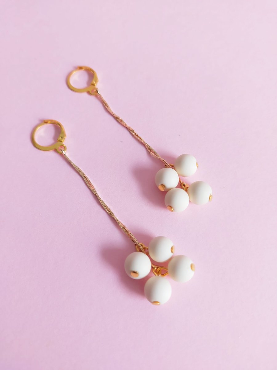 Image of Pendientes LARGOS NAHLA - Beige