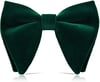 Personalised Green Droopy Velvet Bow Tie