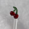 Borosilicate Glass Stir Stick with Design