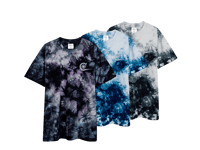 C Logo Embroidered Oversized Tie-Dye Shirt