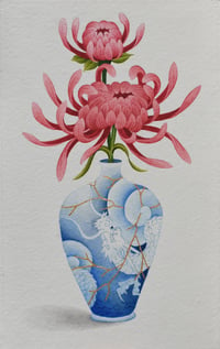 Image 2 of Kintsugi Dragon Vase (Original)