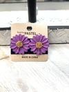 Daisy Flower Earring - Purple