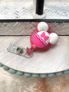 Pink Mouse Retractable ID Badge Reel