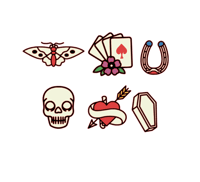 corny tattoo motif