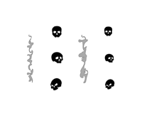 skulls and smoke