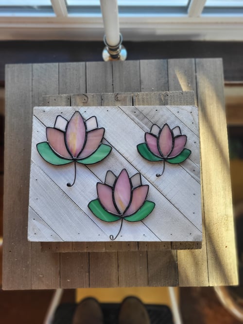 Image of Lotus Flower-stained glass
