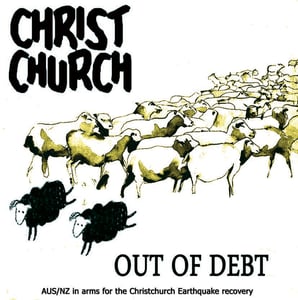 Image of Christchurch "OUT OF DEBT" CD