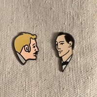 Image 2 of Holmes and Watson Enamel Pins