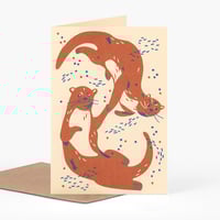 Image 1 of Otters card