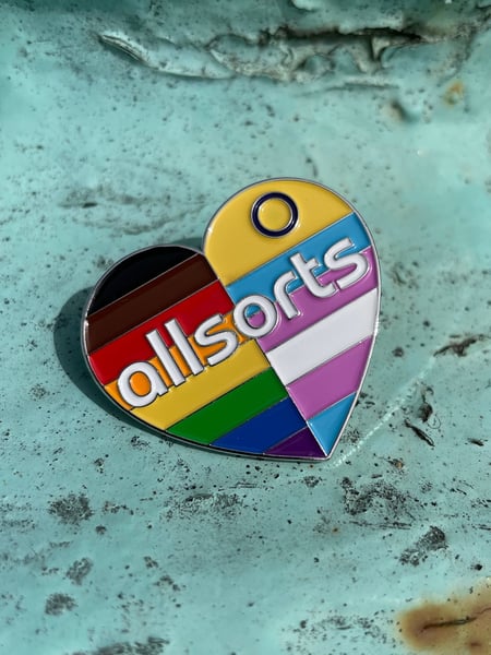 Image of Allsorts Pride Heart Enamel Pin