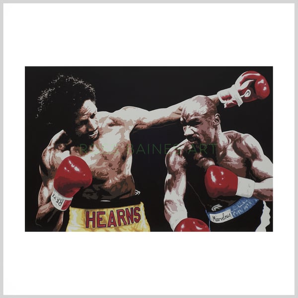 Image of HAGLER vs HEARNS  - A3 POSTER PRINT