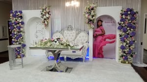 Image of Silver Sweetheart Couple's Table