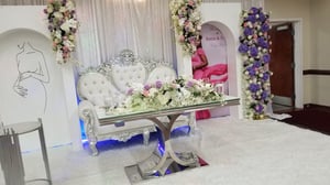 Image of Silver Sweetheart Couple's Table
