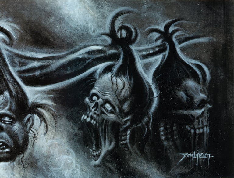 Noxious Ruin Mag 7 tape compilation cover ORIGINAL Image 2