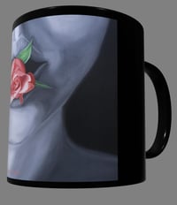 Image 2 of "Eat my Rose" Coffee Mug, 11oz, Black.