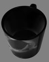 "Pounded" Coffee Mug, 11oz, Black.