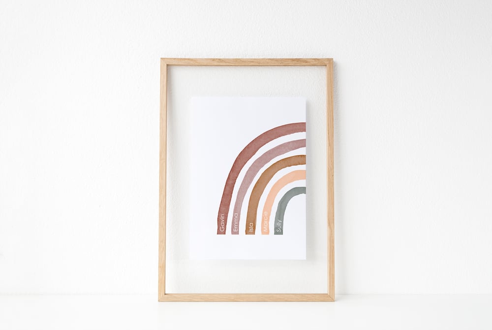 Image of Personalised Rainbow Print 