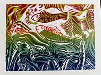 Image 1 of Colourful fish 1(unframed)