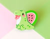 Watermelon Dimetrodon Enamel Pin