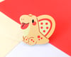 Pizza Dimetrodon Enamel Pin