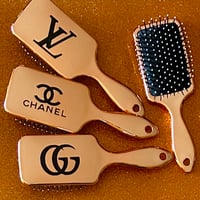 Gold Metallic Hair Brushes