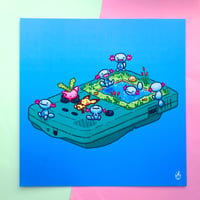 Image 2 of Wooper and Friends on a Gameboy Colour Pokemon Print