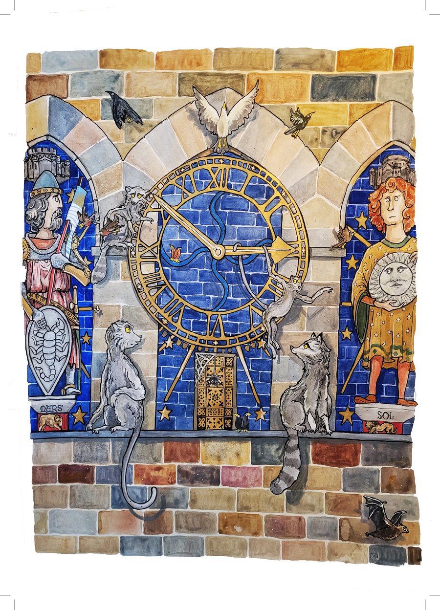 Image of Racoons and Baboons at Castle Clock