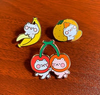 Fruit Cat Enamel Pins