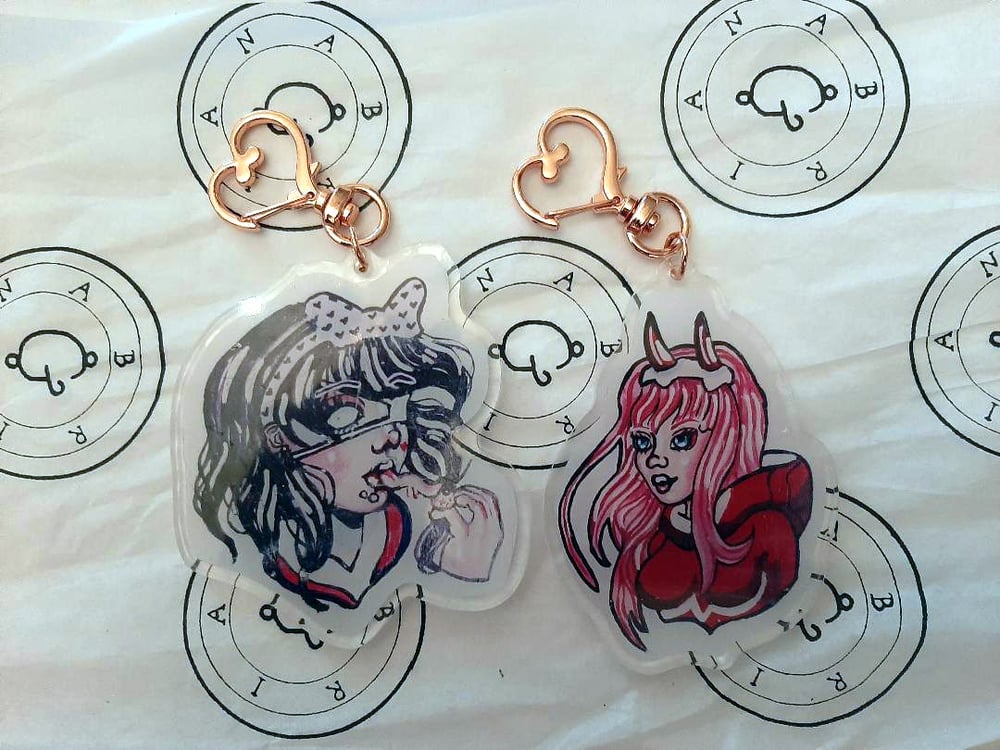 Image of Anime Girl Keychains
