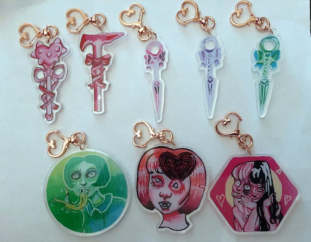 Image of Kawaii Weapons/Cute Horror Keychains