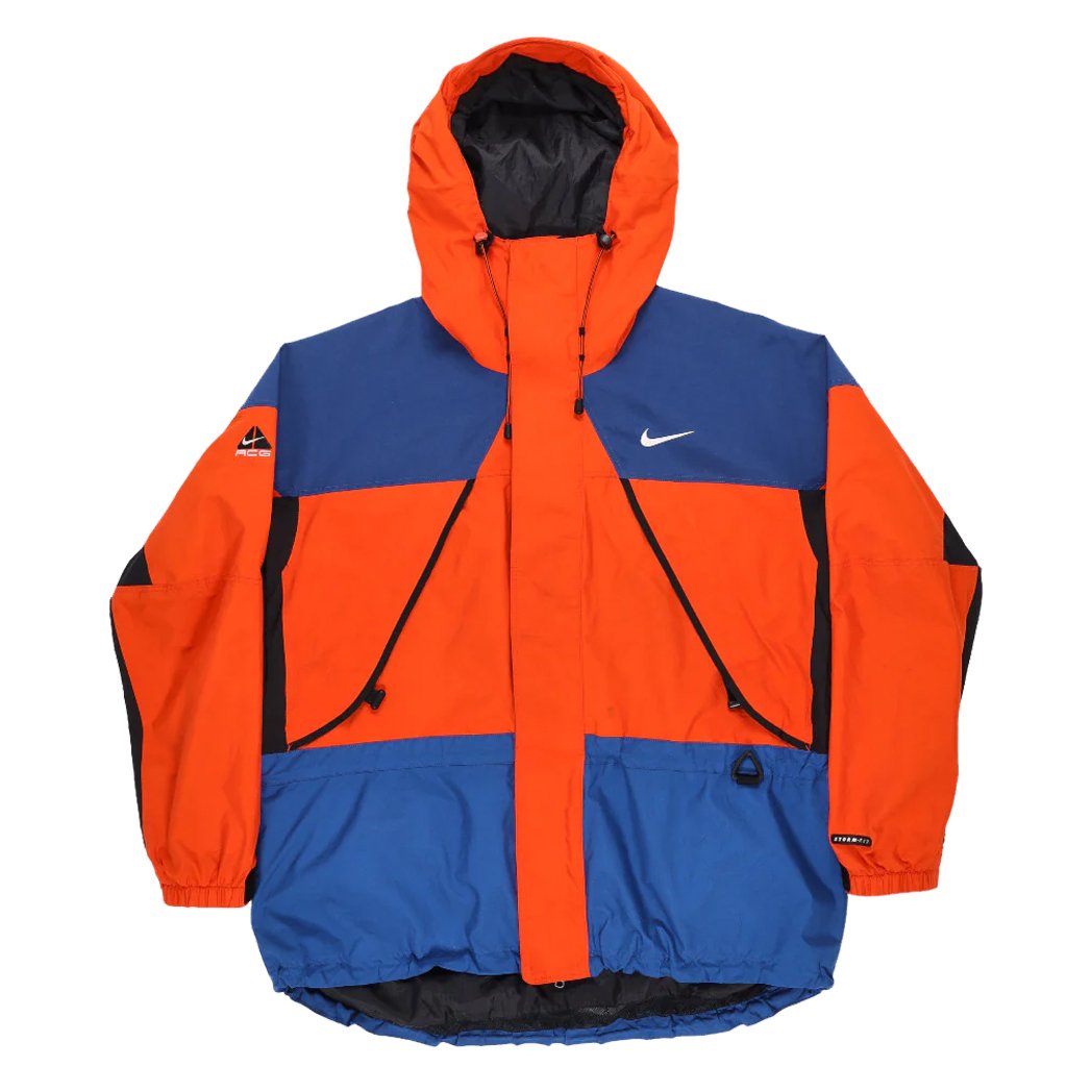 Vintage Nike ACG Storm-Fit Jacket - Blue & Orange | WAY OUT Vintage Nike ACG Storm-Fit Jacket - Blue & Orange | WAY OUT