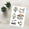 Ghosts -  Sticker Sheet (6 Stickers)