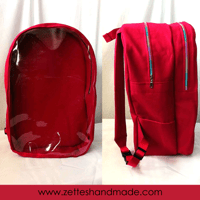 Image 3 of Handmade Red Ita-bag Backpack