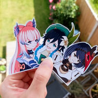 Image 3 of Genshin Character Stickers - GACHA