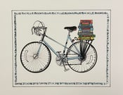 Image of Blue Bicycle Greeting Card