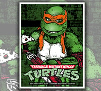 Image 3 of TEENAGE MUTANT NINJA TURTLES - 18 X 24 Limited Edition Screenprinted Movie Poster