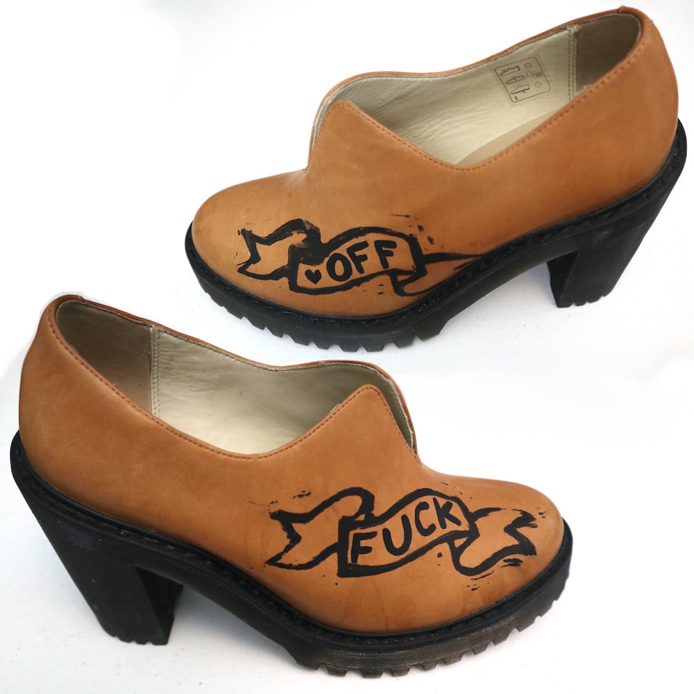Image of Dr. Martens "Fuck Off" Lug Sole Bootie