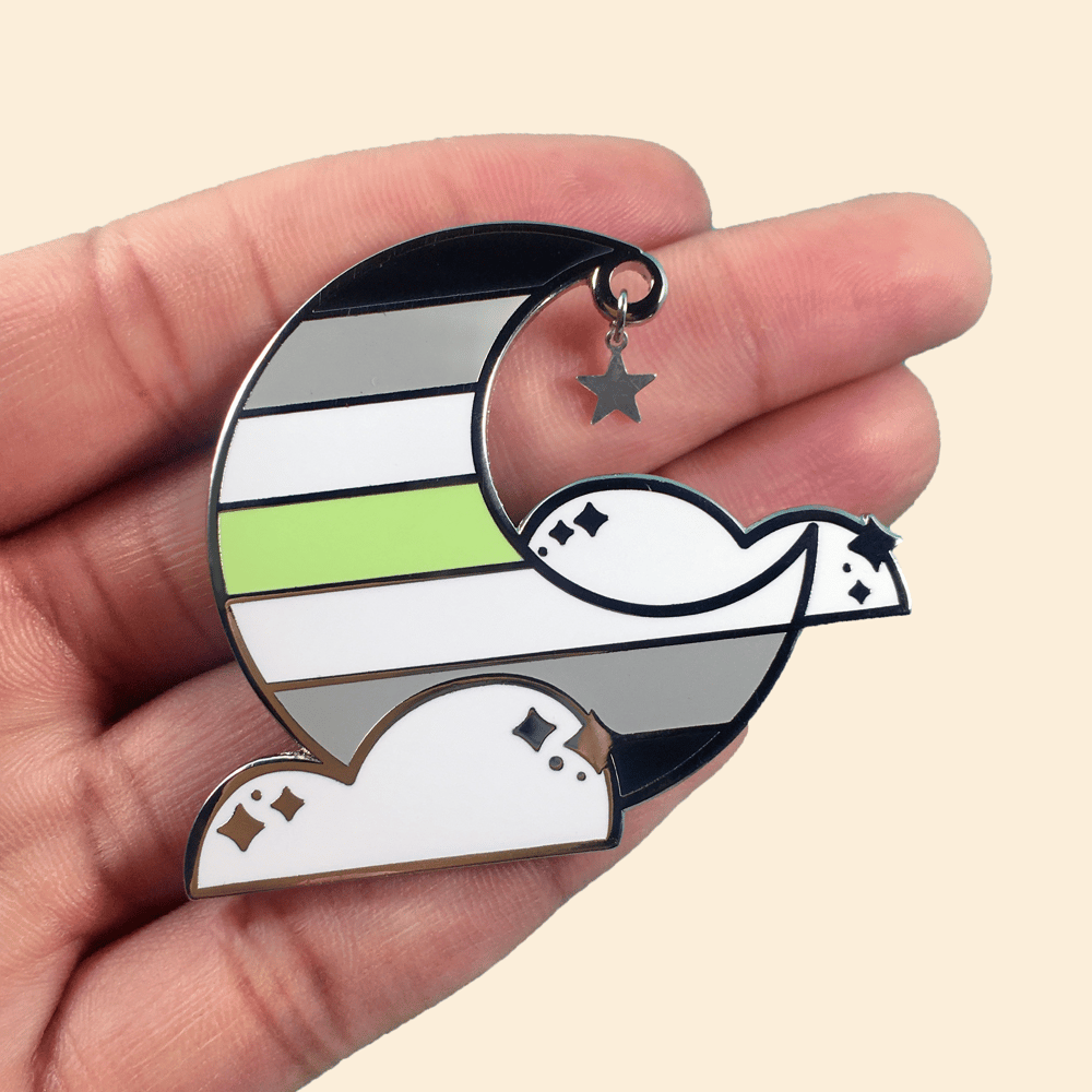 Agender Queer Sky Pin