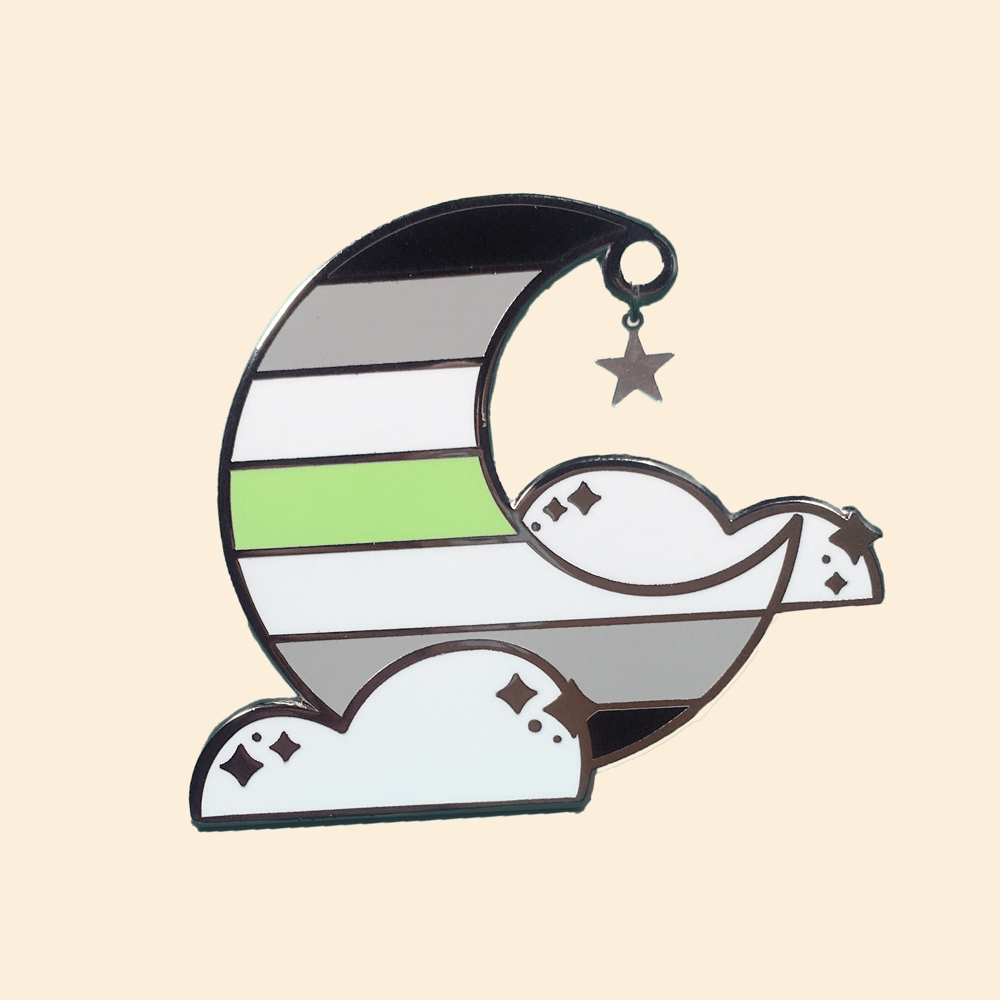 Agender Queer Sky Pin