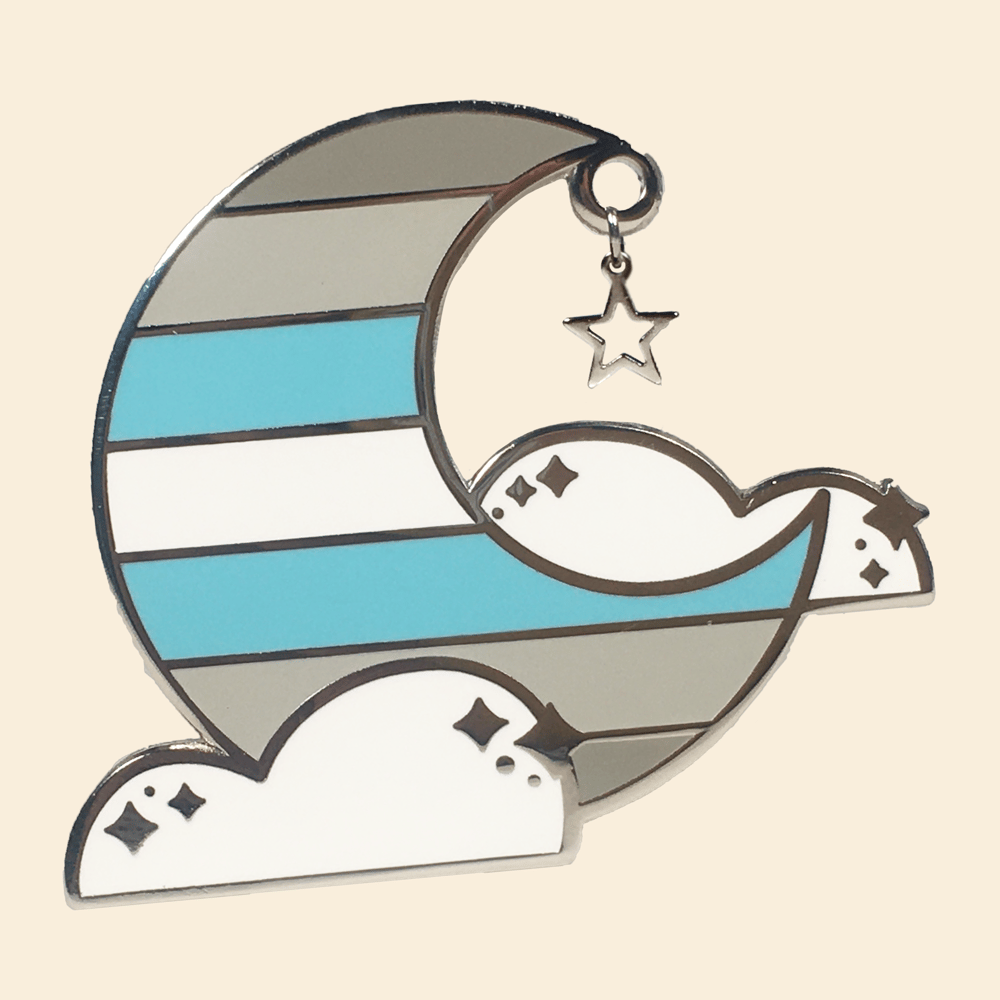 Demiboy Queer Sky Pin