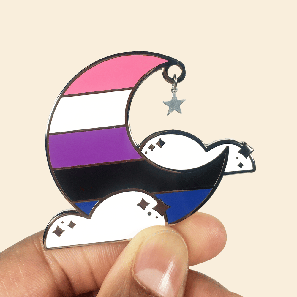 Genderfluid Queer Sky Pin