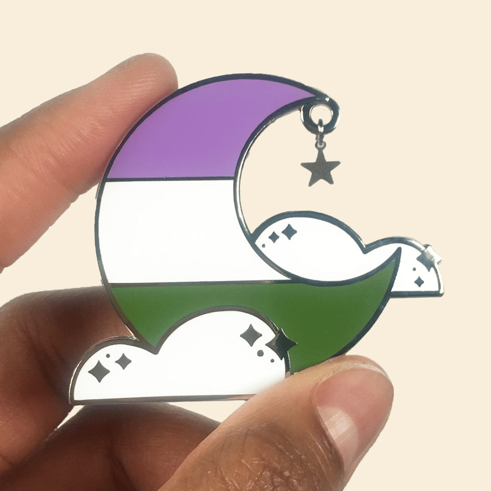 Genderqueer Queer Sky Pin