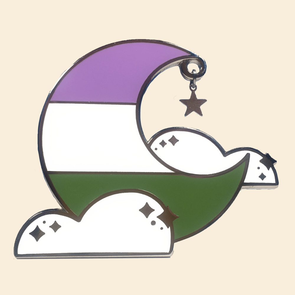 Genderqueer Queer Sky Pin