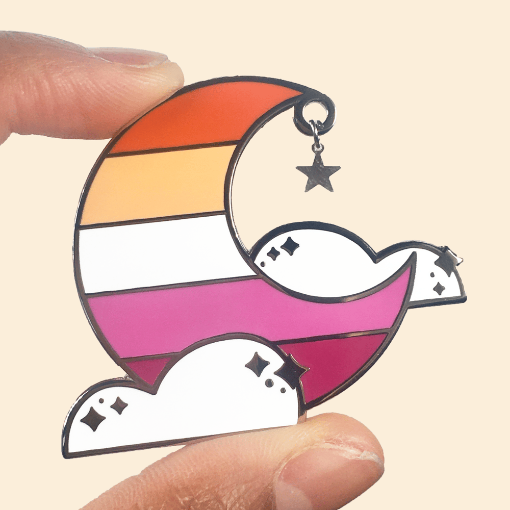 Lesbian Pride Queer Sky Pin